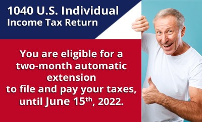 When is the due date to file my Individual Tax Return, Form 1040, and Pay taxes?