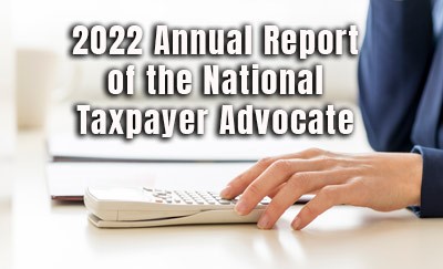 2022 Annual Report of the National Taxpayer Advocate.