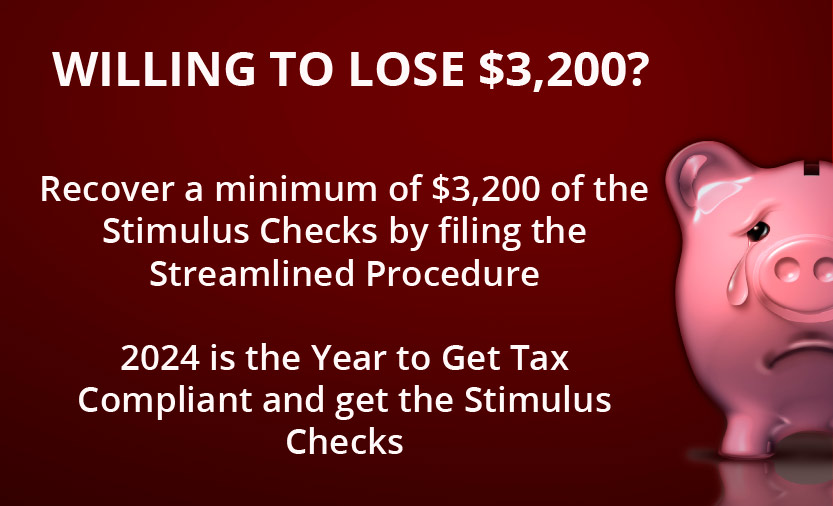 2024 is the Year to Get Tax Compliant and get the Stimulus Checks US