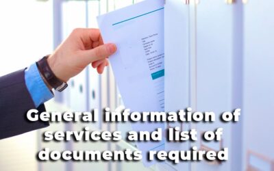 General information of services and list of documents required.