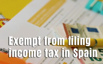 People exempt from filing their income tax return in Spain in 2025.