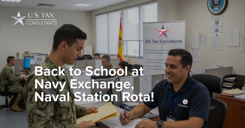 “Back to school” at the Navy Exchange, Naval Station Rota, Spain