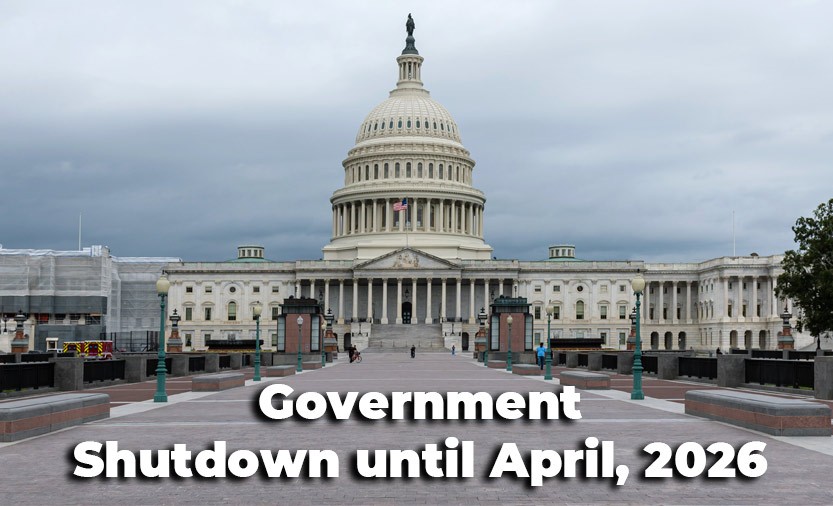 Government Shutdown until April, 2026